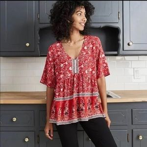 Bohemian paisley style top soft cute & comfy